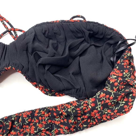 Jagger & Stone Cindy Top in Black Red Floral Print NWT - Picture 12 of 12